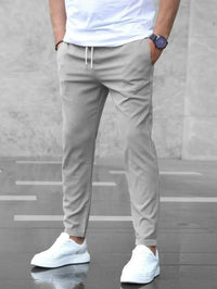 Ryan | Tapered Trousers with Drawstring Waist and Pockets