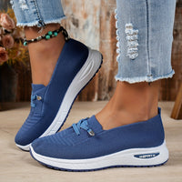 Sarah | Casual Women's Fashion Knit Slip-On Sneakers