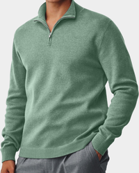 Scott | Quarter Zip Knit Sweater