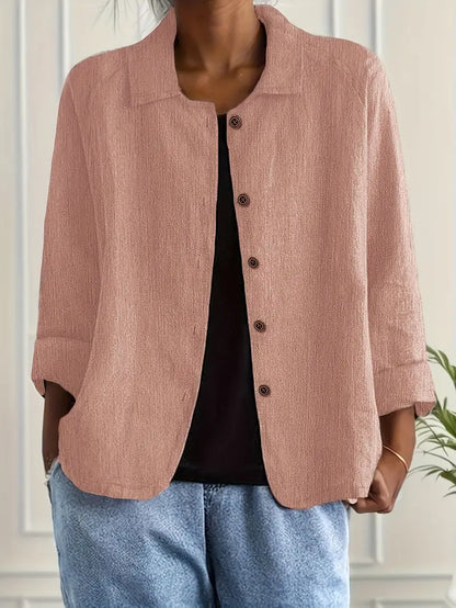 Sheila | Oversized Collared Button-Up Shirt