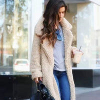Sheila | Relaxed Teddy Fleece Long Coat