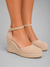 Susan | Espadrille Wedge Sandals with Ankle Strap