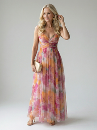 Tammy | Floral Print Wrap Maxi Dress