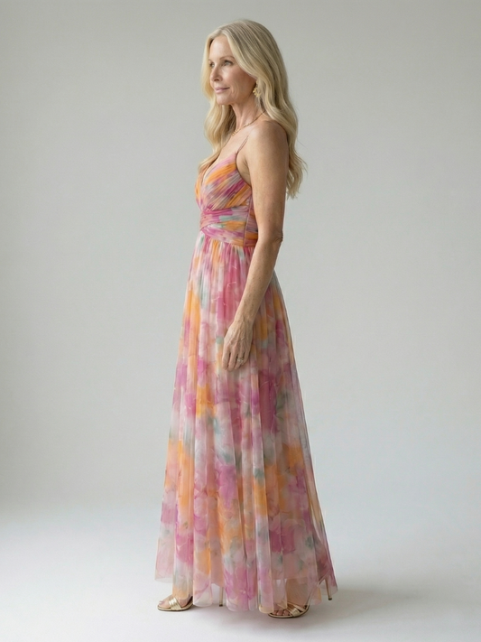 Tammy | Floral Print Wrap Maxi Dress