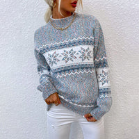 Vicki | Fair Isle Snowflake Knit Sweater