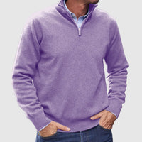 Walter | Knit Mock Neck Quarter Zip Sweater