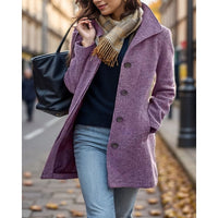 Wanda | Classic Longline Wool Coat with Button Front