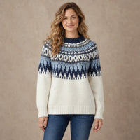 Women's Fair Isle Crewneck Knit Sweater