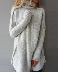 Women's Relaxed Oversized Chunky Knit Turtleneck Sweater for Fall and Winter