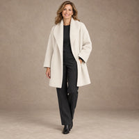 Women's Shawl Collar Wool Coat