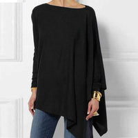 Yvonne | Relaxed Asymmetrical Long Sleeve Top